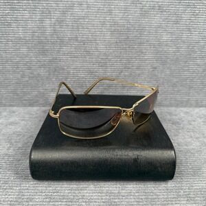 Steve MadenS420 GLD Sunglasses Gold Wire Frame Rectangle Brown Gradient Lens